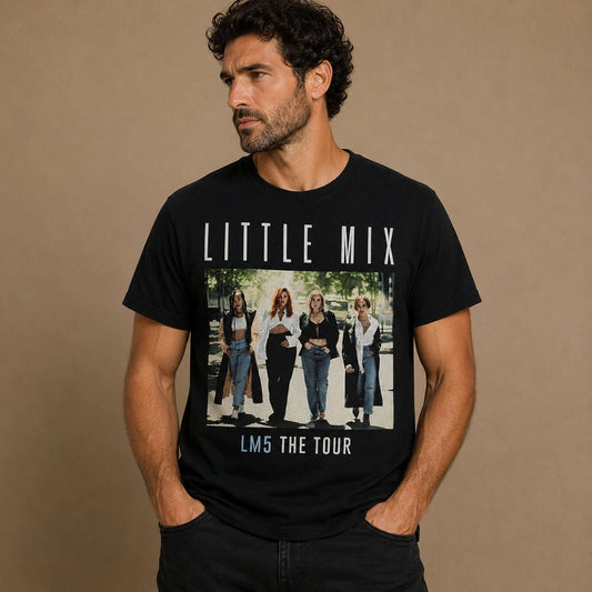 Little Mix LM5 The Tour 2019 T-Shirt S Black Gildan Double-Sided – Music T-Shirt product photo 1 | RewearableUK