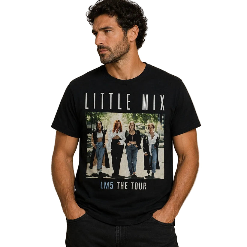 Little Mix LM5 The Tour 2019 T-Shirt S Black Gildan Double-Sided – Music T-Shirt product photo 1 | RewearableUK