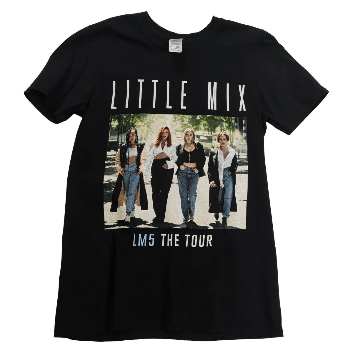 Little Mix LM5 The Tour 2019 T-Shirt S Black Gildan Double Sided Pop Band Tee – product photo 1 | RewearableUK