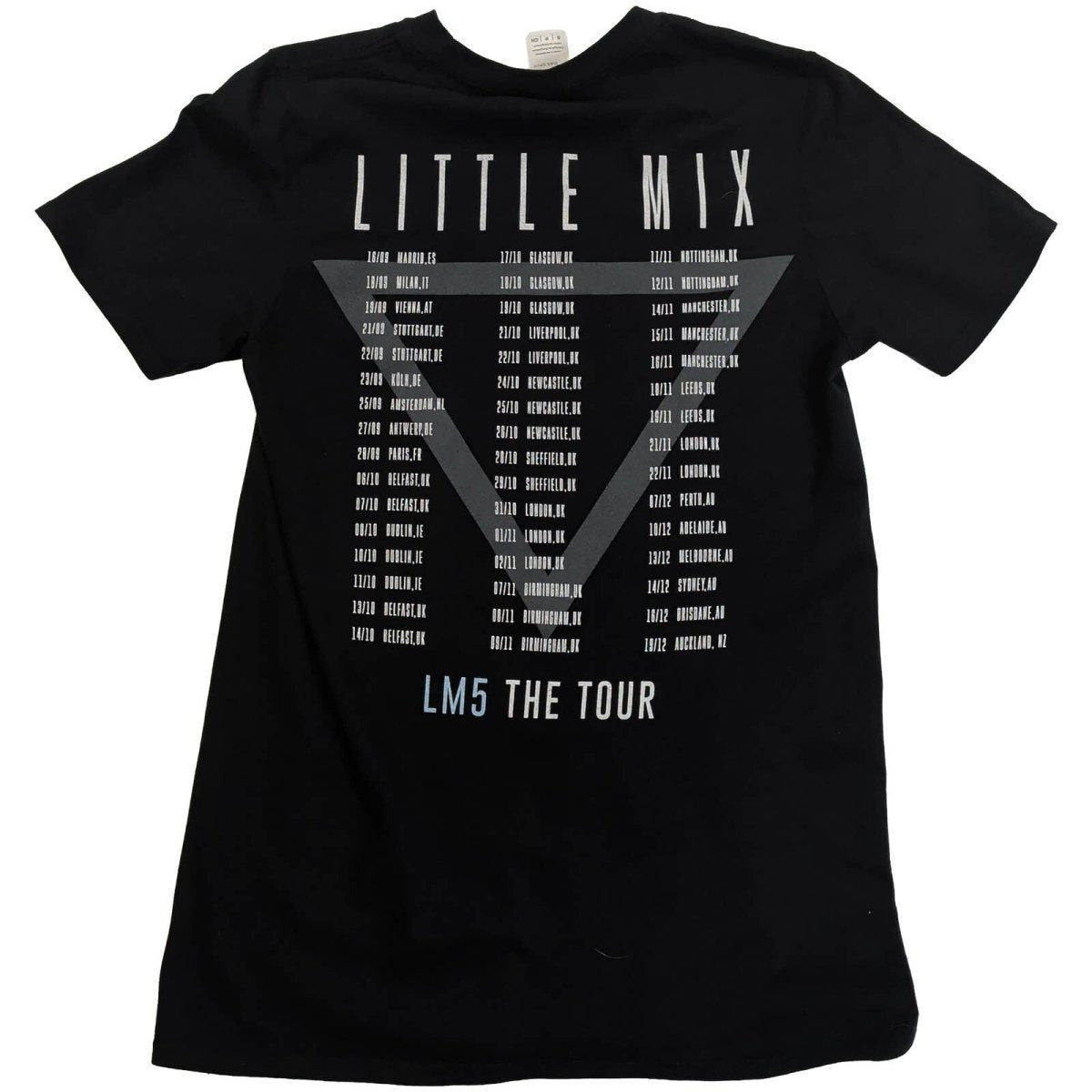 Little Mix LM5 The Tour 2019 T-Shirt S Black Gildan Double Sided Pop Band Tee – product photo 2 | RewearableUK