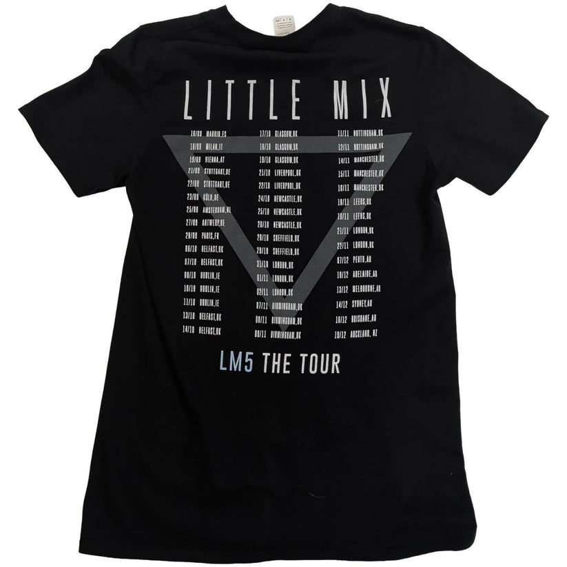 Little Mix LM5 The Tour 2019 T-Shirt S Black Gildan Double Sided Pop Band Tee – product photo 2 | RewearableUK