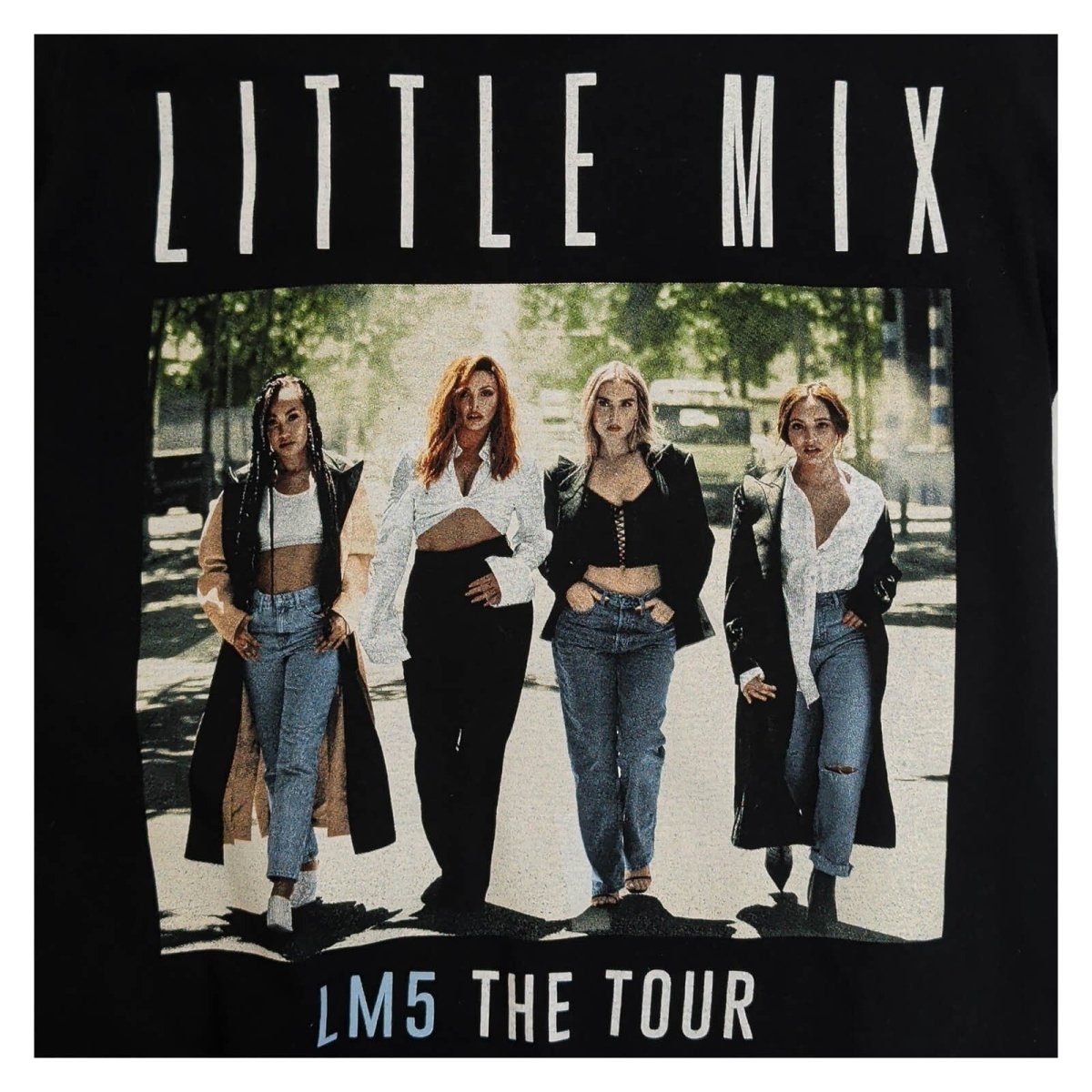 Little Mix LM5 The Tour 2019 T-Shirt S Black Gildan Double Sided Pop Band Tee – product photo 3 | RewearableUK