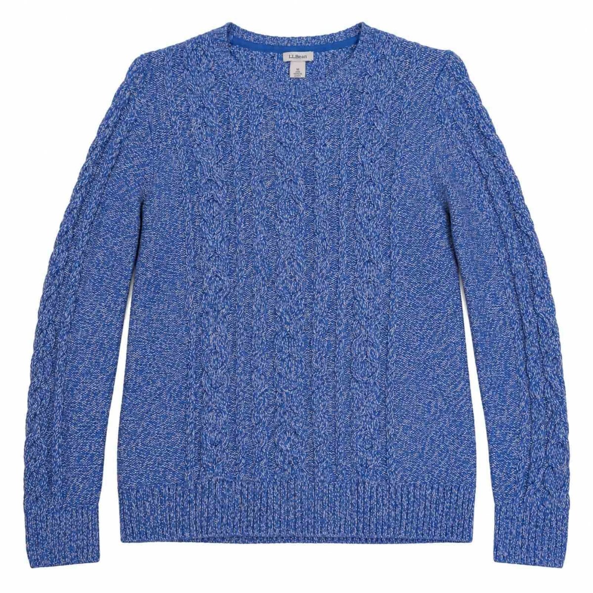 L.L.Bean Men's Jumper Medium Blue Cable Knit Cotton – product photo 1 | RewearableUK