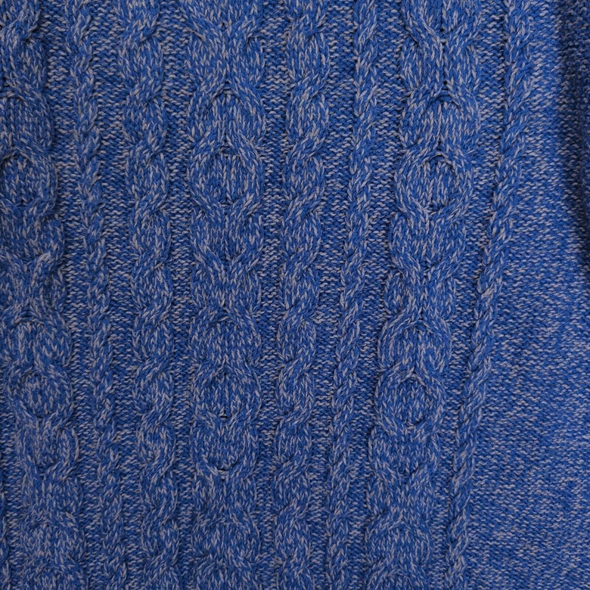 L.L.Bean Men's Jumper Medium Blue Cable Knit Cotton – product photo 3 | RewearableUK
