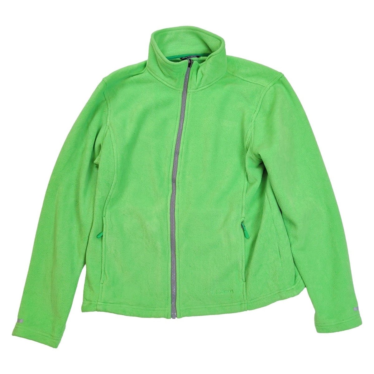 L.L.Bean Women's Fleece Jacket Regular M Green Full Zip Softshell – product photo 2 | RewearableUK
