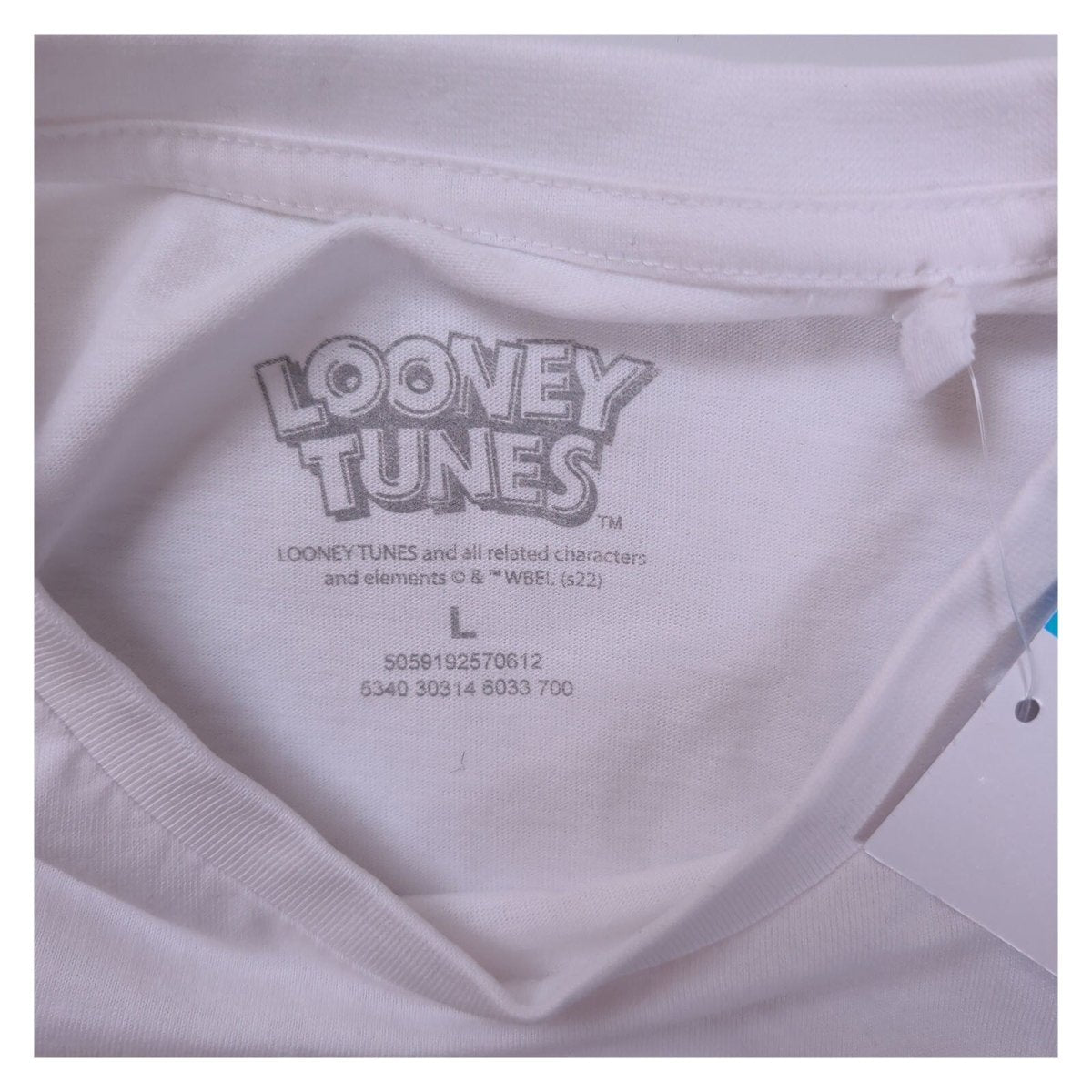 Looney Tunes Unisex T-Shirt Large White Bugs Bunny Graphic 100% Cotton – product photo 3 | RewearableUK