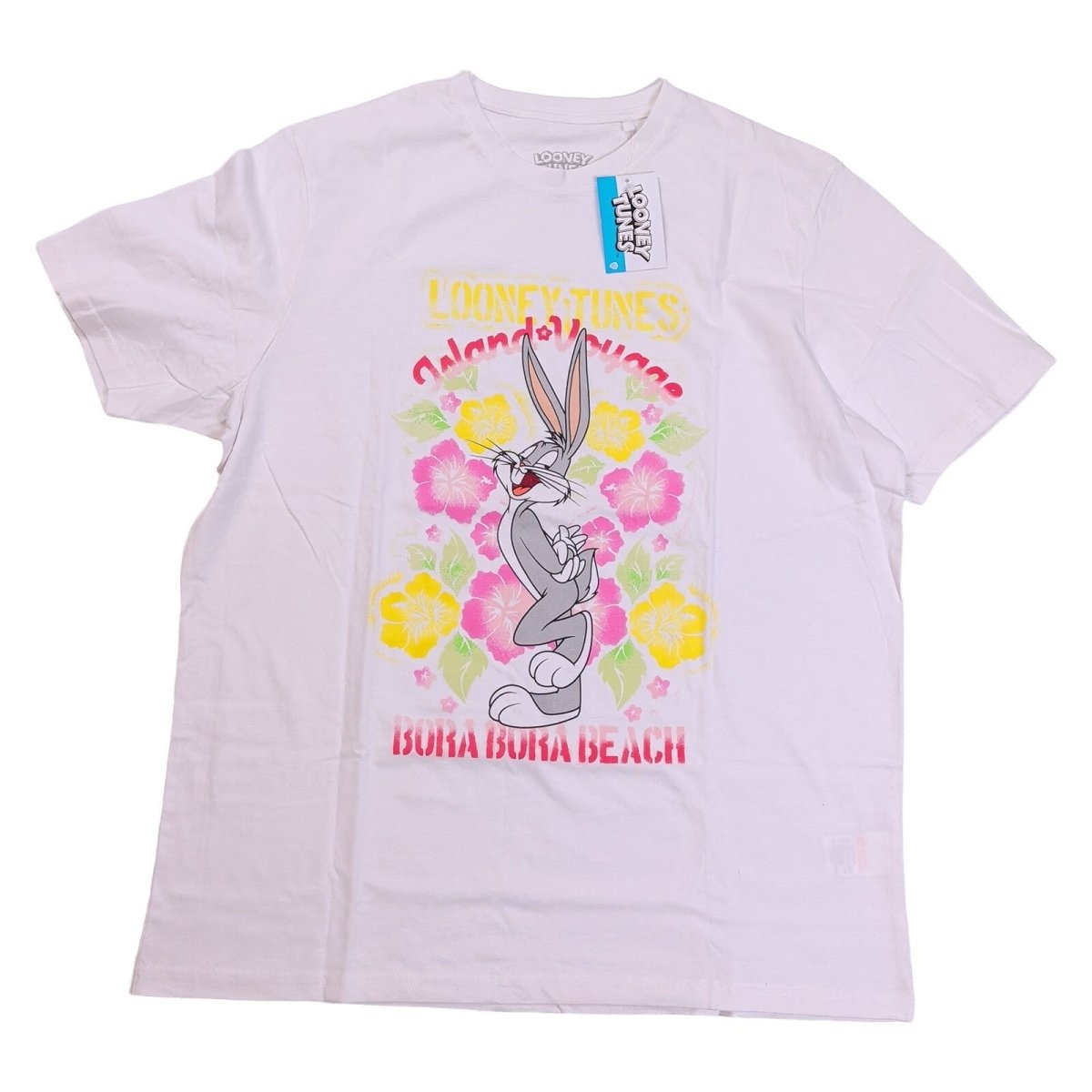 Looney Tunes Unisex T-Shirt Large White Bugs Bunny Graphic 100% Cotton – product photo 1 | RewearableUK