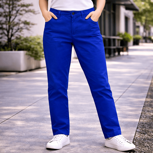 Lyle & Scott Blue Regular Chino Trousers Mens Size 30 by Lyle & Scott – trousers | RewearableUK