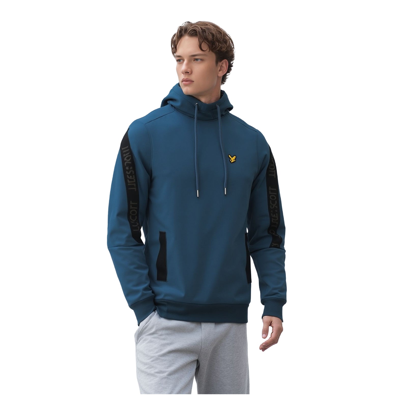 Lyle & Scott Lyle & Scott Hoodie XS Blue Logo Long Sleeve Cotton | New Without Tag Sweater & Hoodie RewearableUK