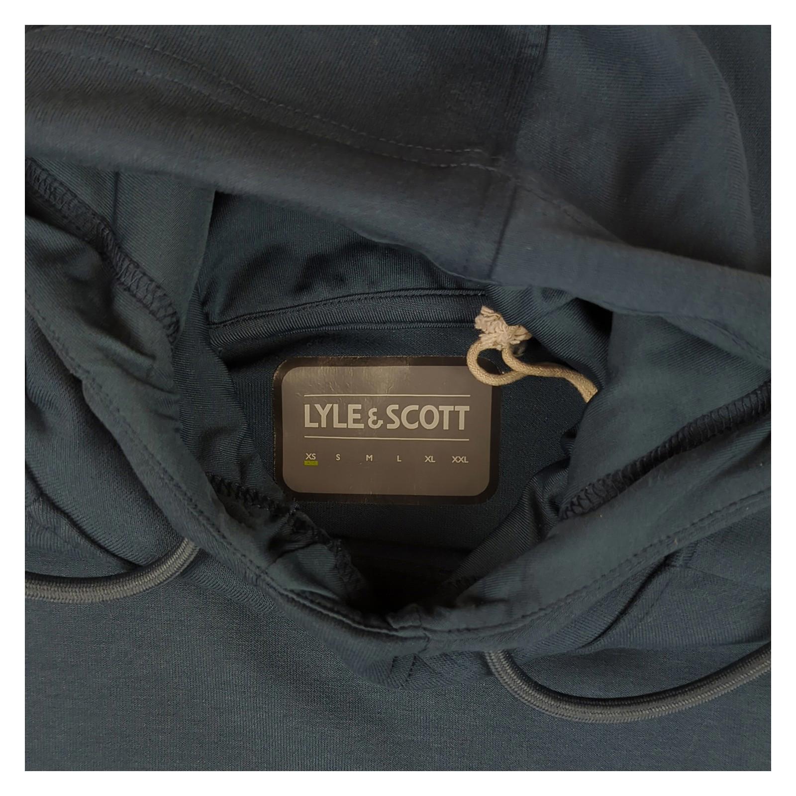 Lyle & Scott Lyle & Scott Hoodie XS Blue Logo Long Sleeve Cotton | New Without Tag Sweater & Hoodie RewearableUK