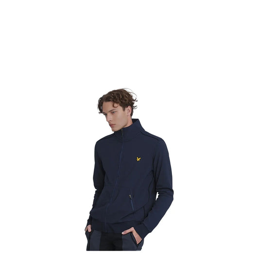 Lyle & Scott Lyle & Scott Jumper Mens M Medium Navy Blue Full Zip Sweater Cotton Blend Casual Sweater & Hoodie RewearableUK