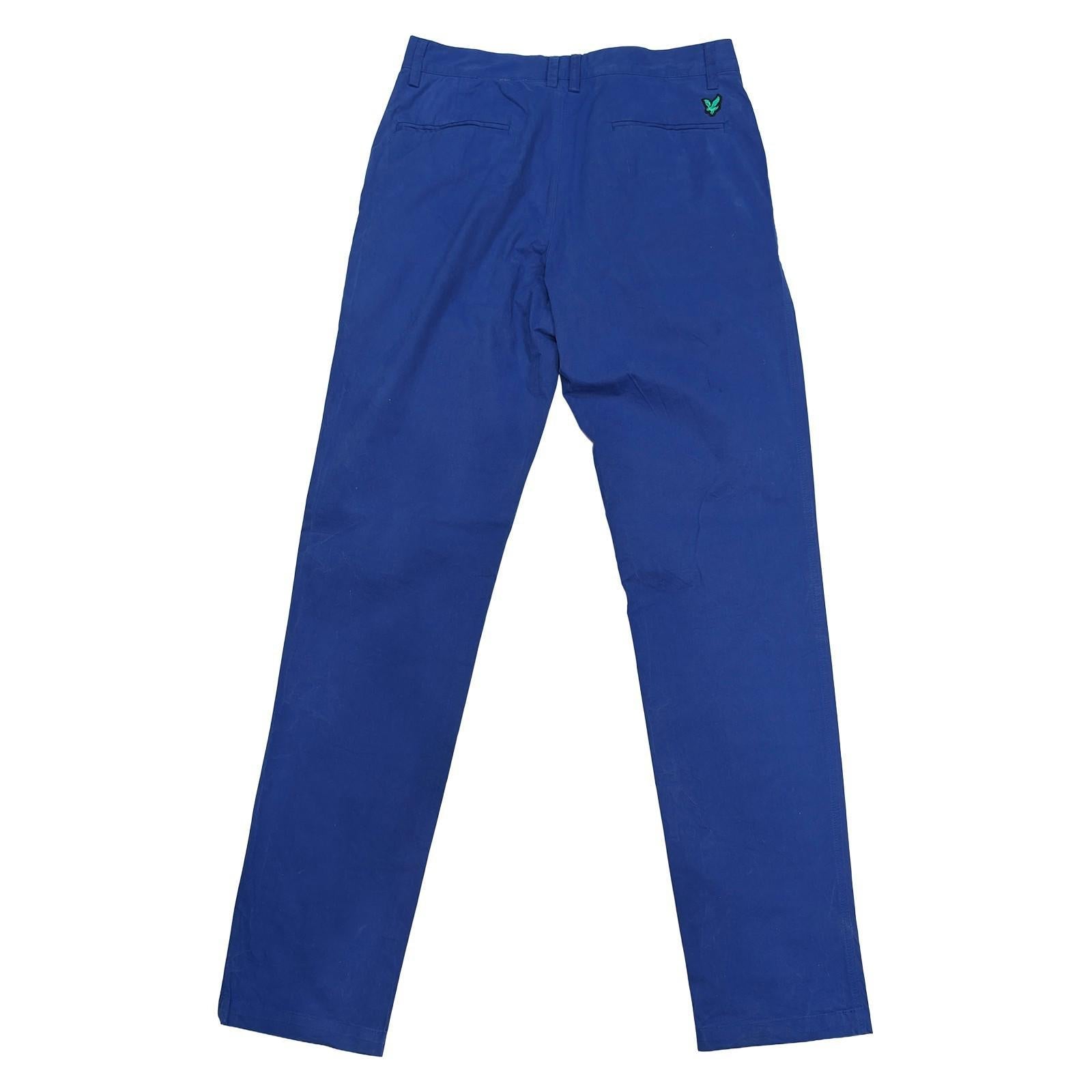 lyle & scott mens chino trousers size 30 blue regular casual pants by Lyle & Scott – trousers | RewearableUK