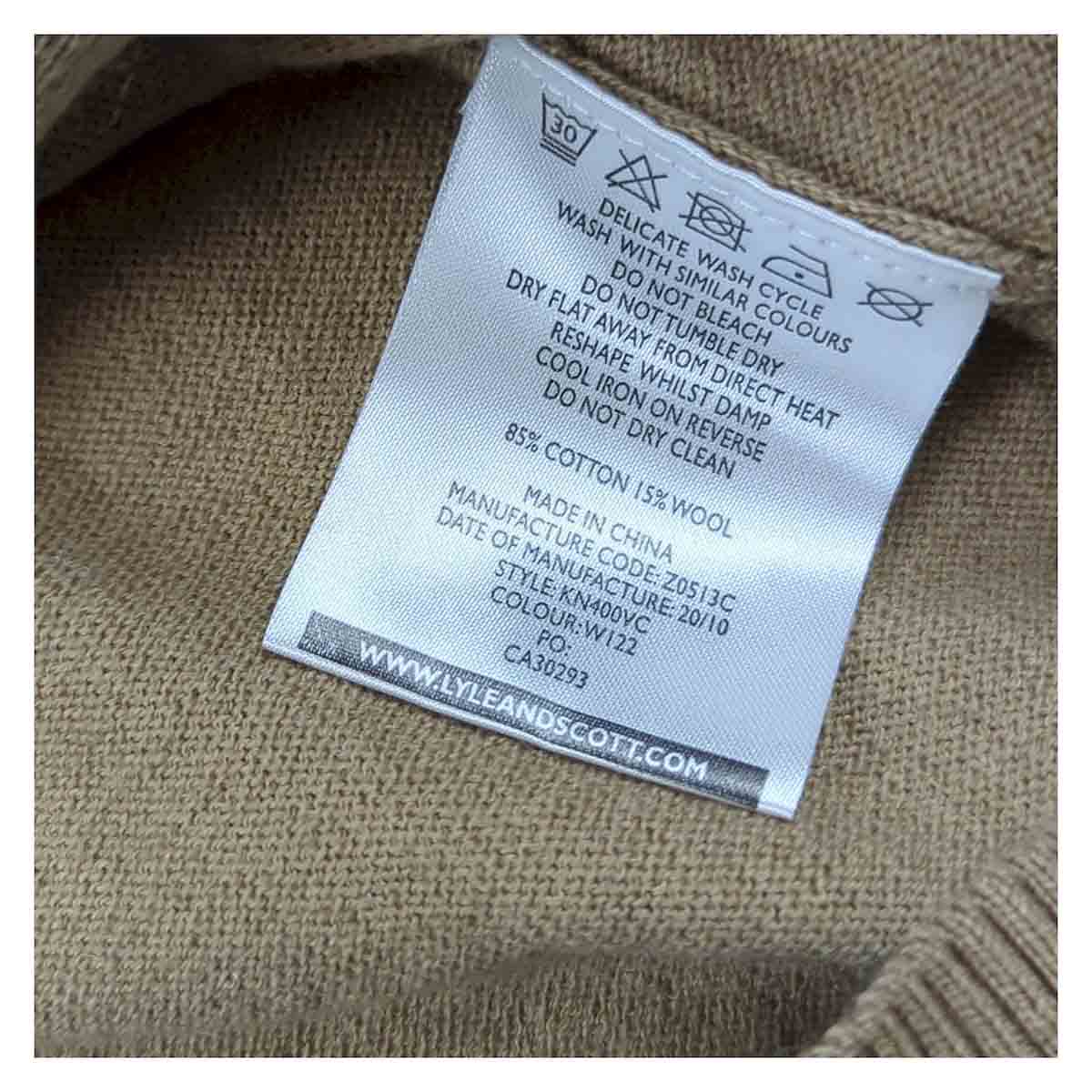 Lyle & Scott Men's Jumper in Brown | Size M by Lyle & Scott – Sweater & Hoodie | RewearableUK