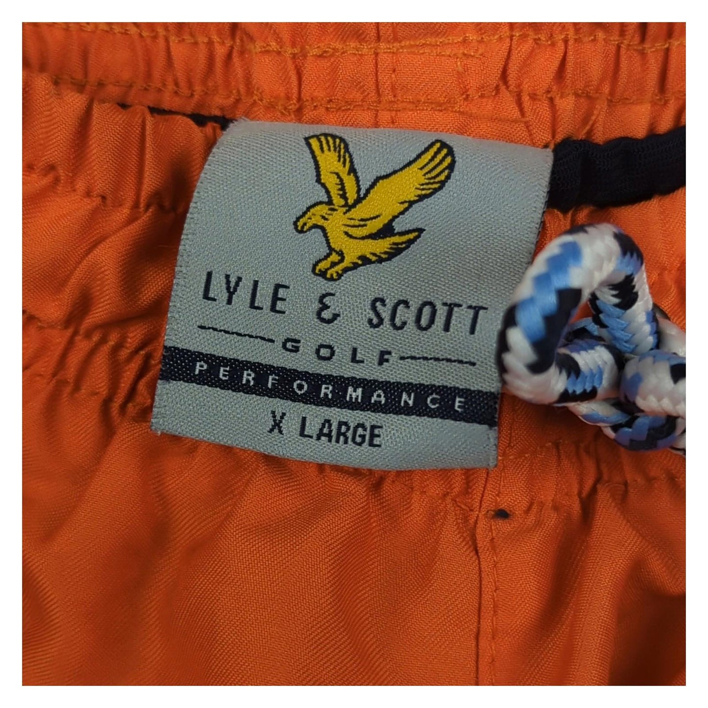 Lyle & Scott Mens Swim Shorts Size XL Orange Summer Holiday Beach Wear Cotton L& by Lyle & Scott – Swim Shorts | RewearableUK