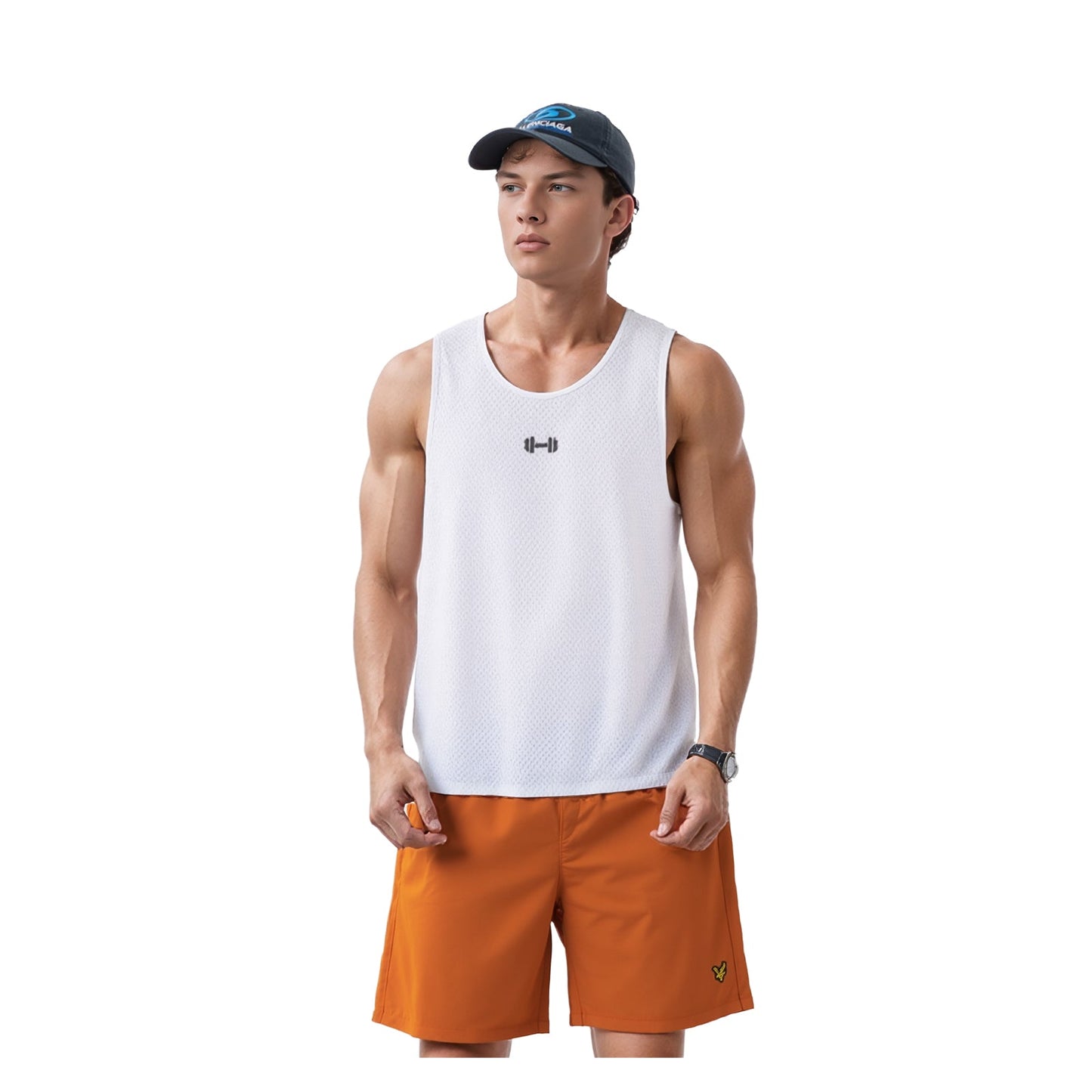 Lyle & Scott Mens Swim Shorts Size XL Orange Summer Holiday Beach Wear Cotton L& by Lyle & Scott – Swim Shorts | RewearableUK