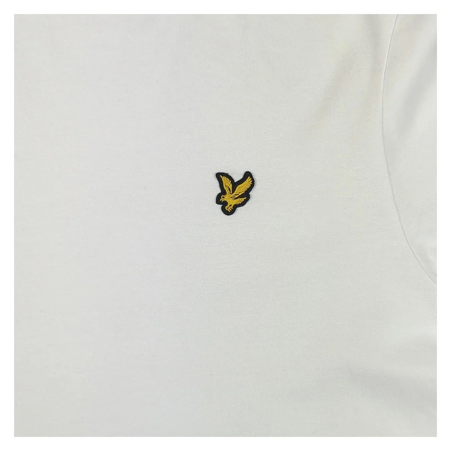 Lyle & Scott Lyle & Scott Men’s White Cotton T-Shirt XL Short Sleeve Casual Logo Tee T-Shirts RewearableUK