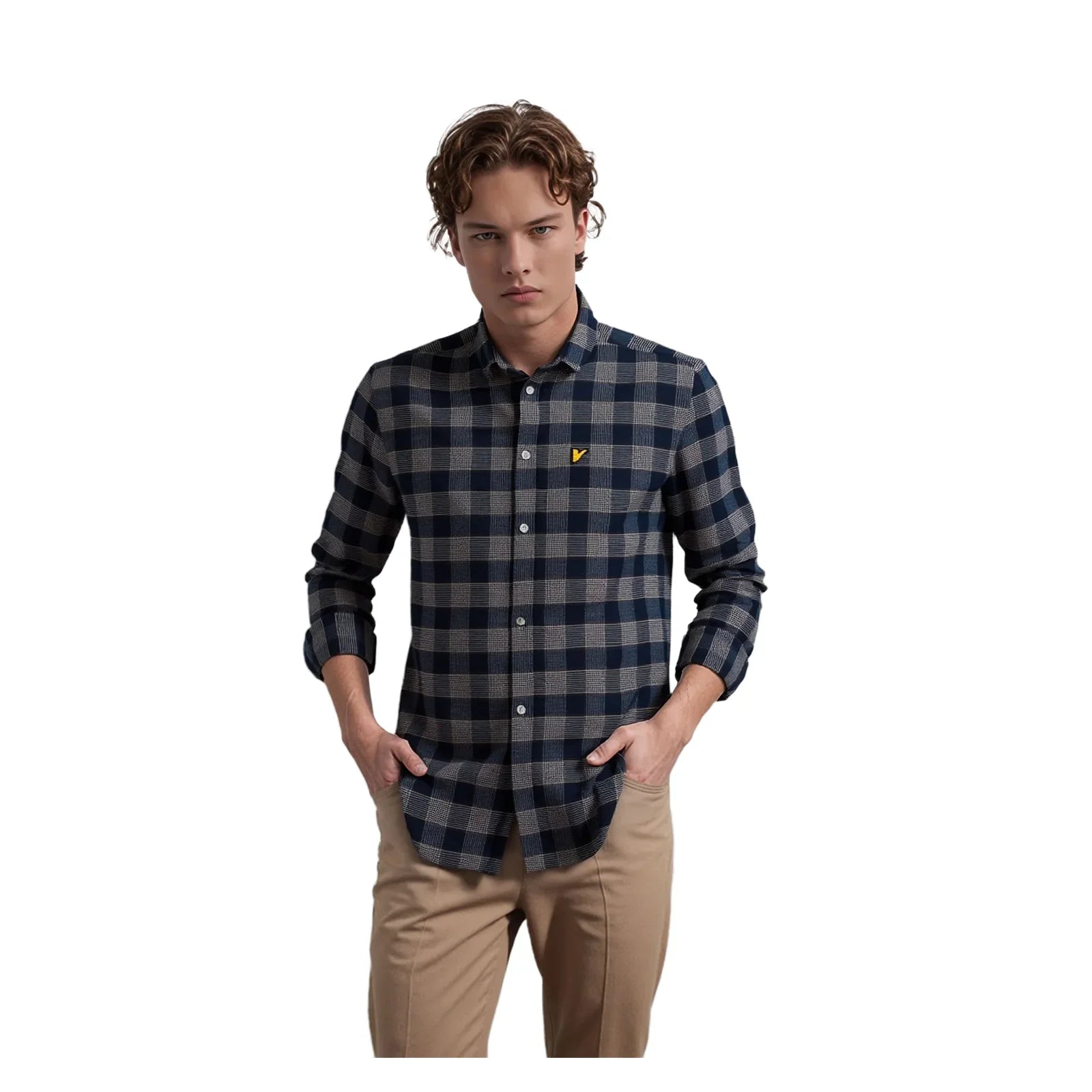 Lyle & Scott Lyle & Scott Multi - Colour Check Shirt M 100% Cotton Casual shirt RewearableUK