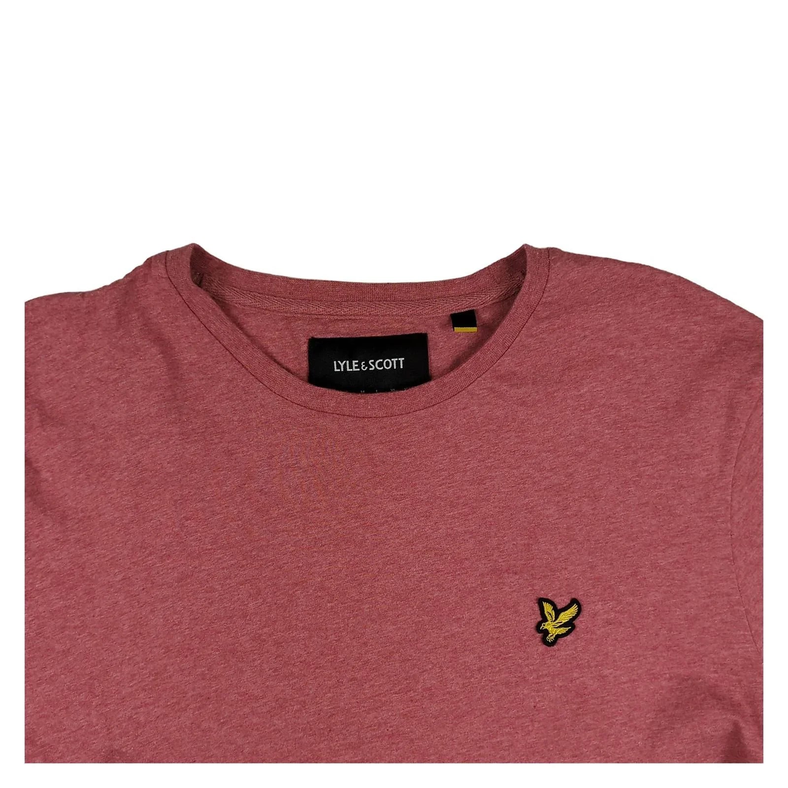 Lyle & Scott Lyle & Scott Pink Organic Cotton T-Shirt Men's Large Casual Crew Neck Tee T-Shirts RewearableUK