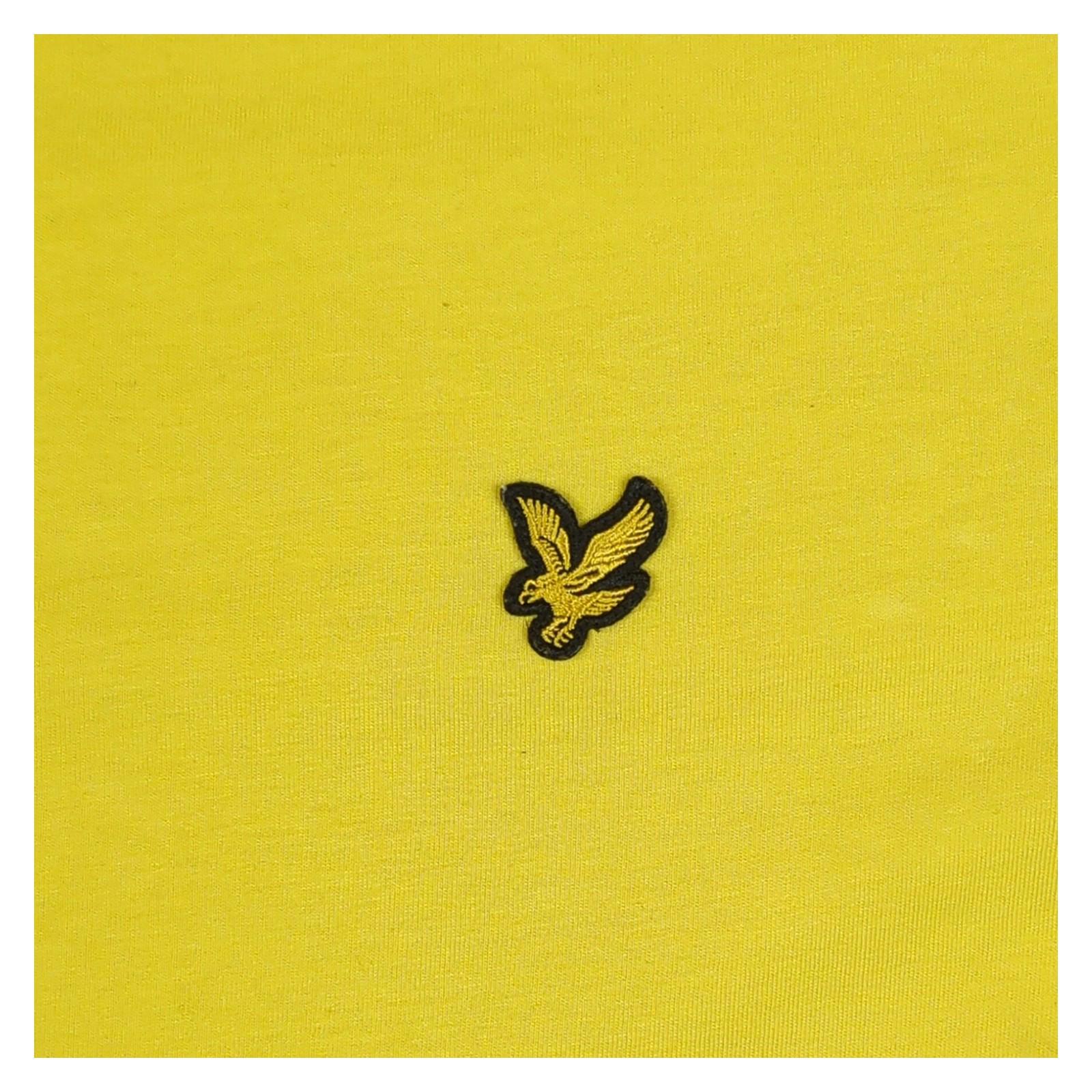 Lyle & Scott Lyle & Scott Yellow Organic Cotton T-Shirt Men’s XL Classic Fit Logo Tee 4SWD T-Shirts RewearableUK