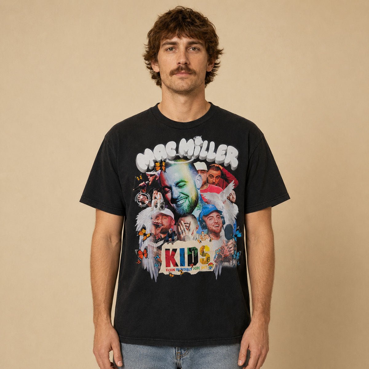 Mac Miller K.I.D.S. T-Shirt Approx M Black Double-Sided Hip-Hop Tee – Music T-Shirt product photo 1 | RewearableUK