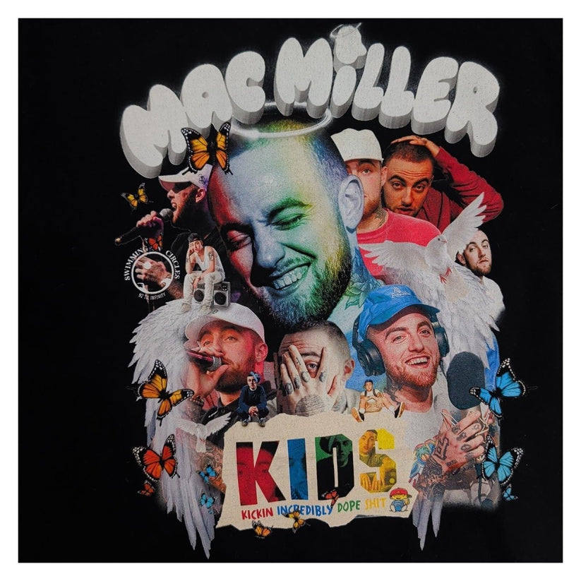 Mac Miller K.I.D.S. T-Shirt Approx M Black Double Sided Rap Hip Hop Graphic Tee – product photo 2 | RewearableUK