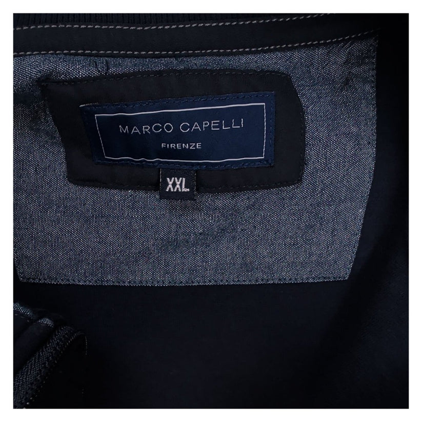 Marco Capelli Firenze Men's Navy Quarter Zip Sweatshirt XXL Funnel Neck Cotton – product photo 5 | RewearableUK