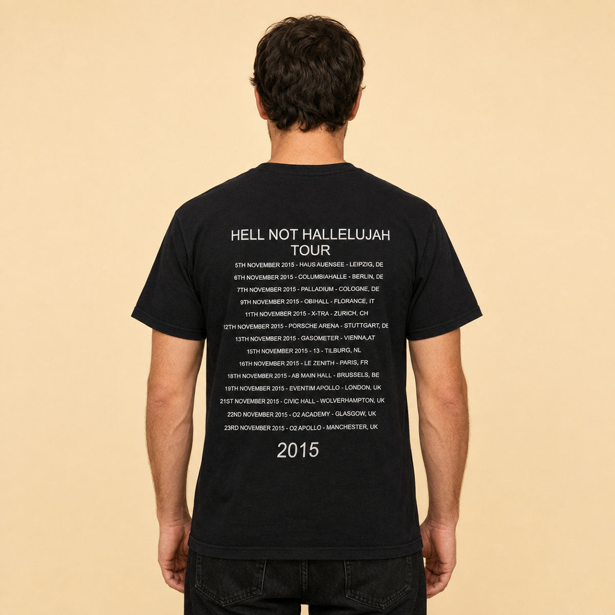 Marilyn Manson The Pale Emperor 2015 Tour T-Shirt L Black – music product photo 2 | RewearableUK