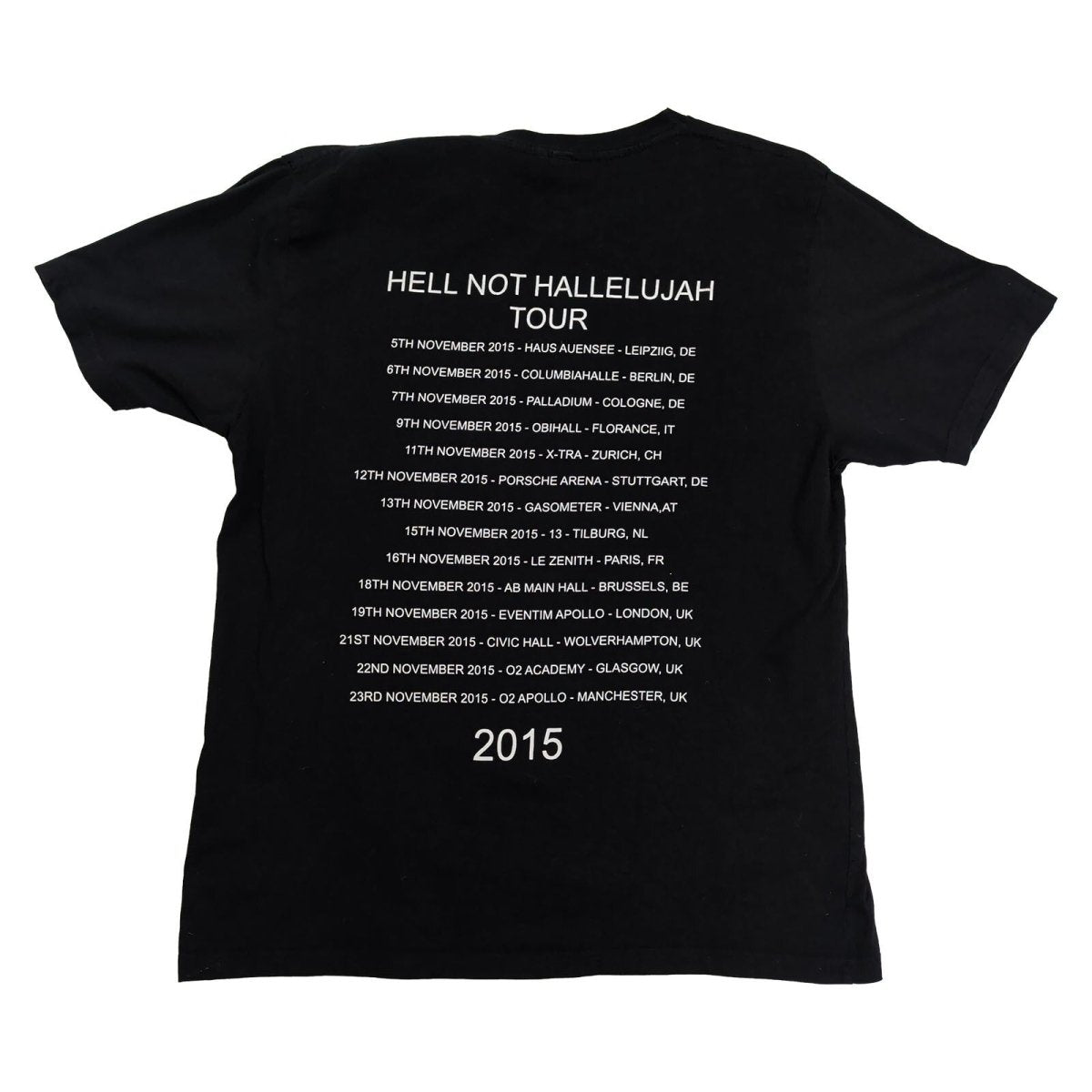 Marilyn Manson The Pale Emperor Hell Not Hallelujah 2015 Tour T-Shirt L Black – music product photo 3 | RewearableUK