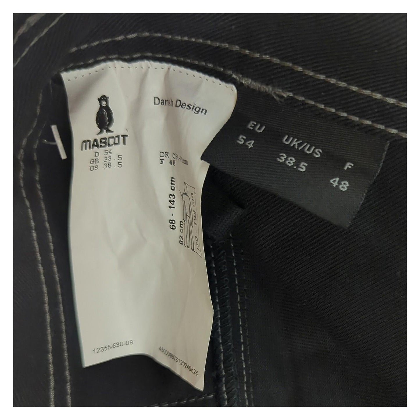 Mascot Mascot Biloxi Industry Work Trousers Black Heavy Duty Pants | UK/US 38.5 R workear RewearableUK