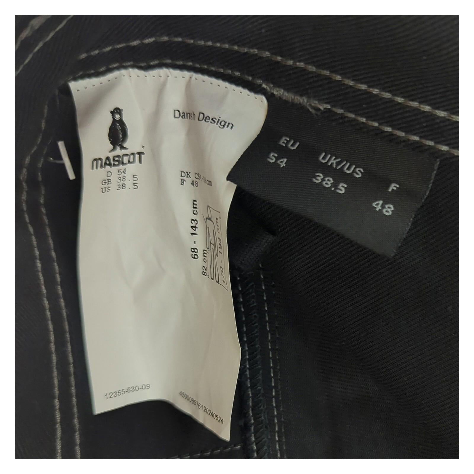Mascot Mascot Biloxi Industry Work Trousers Black Heavy Duty Pants | UK/US 38.5 R workear RewearableUK