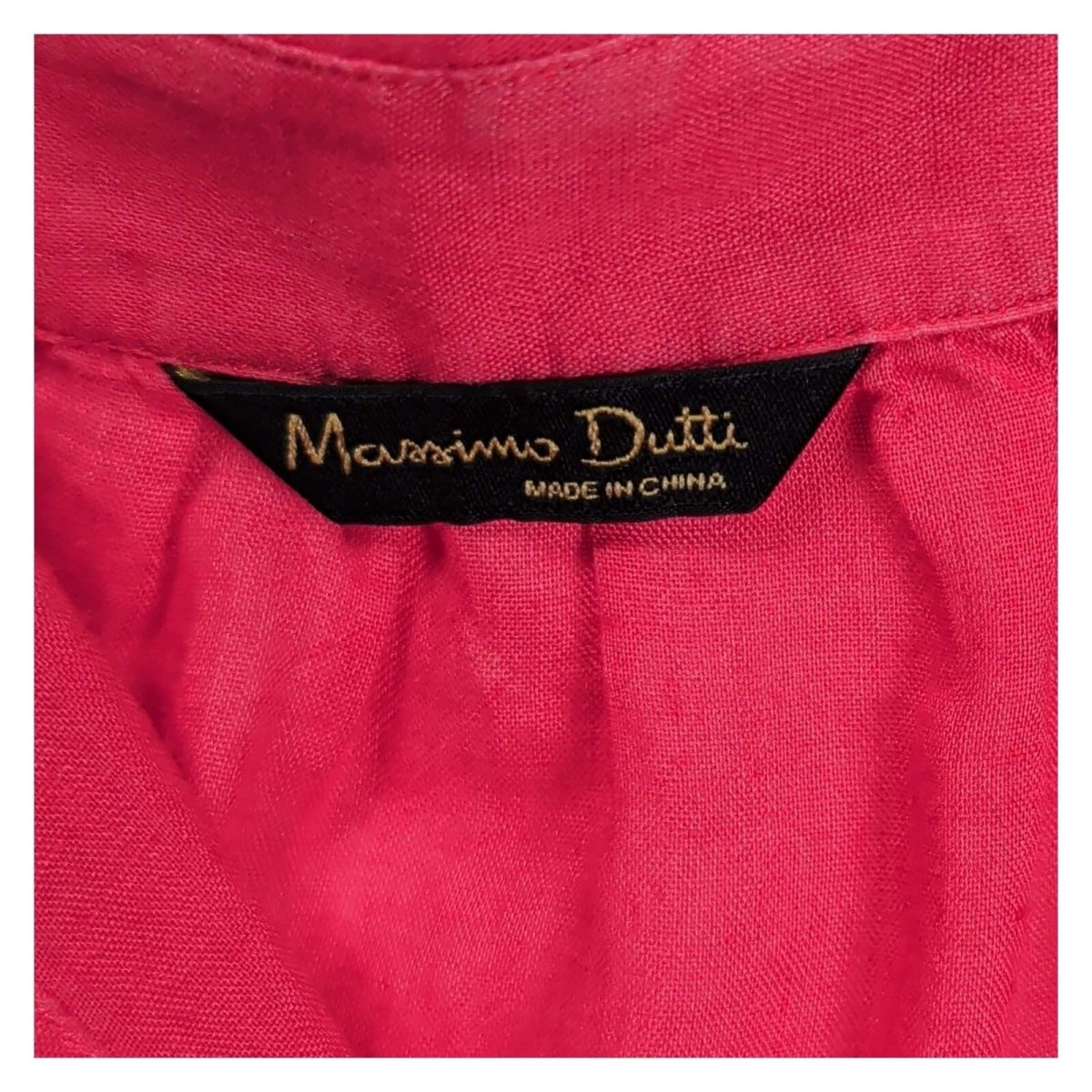 Massimo Dutti Bright Pink Popover Blouse – UK 12 – product photo 3 | RewearableUK