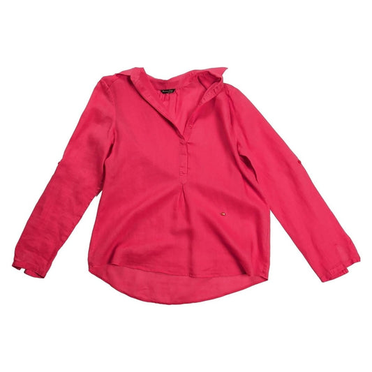 Massimo Dutti Bright Pink Popover Blouse – UK 12 – product photo 1 | RewearableUK