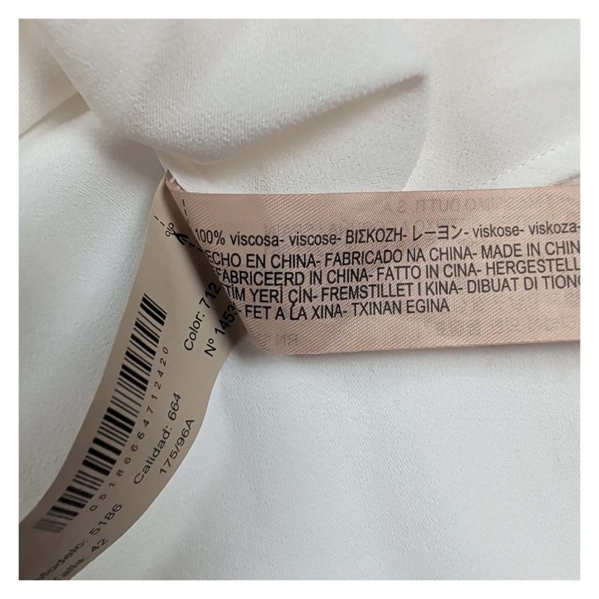 Massimo Dutti Ivory Gathered Sleeve Blouse – UK 14 – product photo 5 | RewearableUK