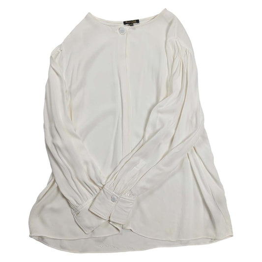 Massimo Dutti Ivory Gathered Sleeve Blouse – UK 14 – product photo 1 | RewearableUK