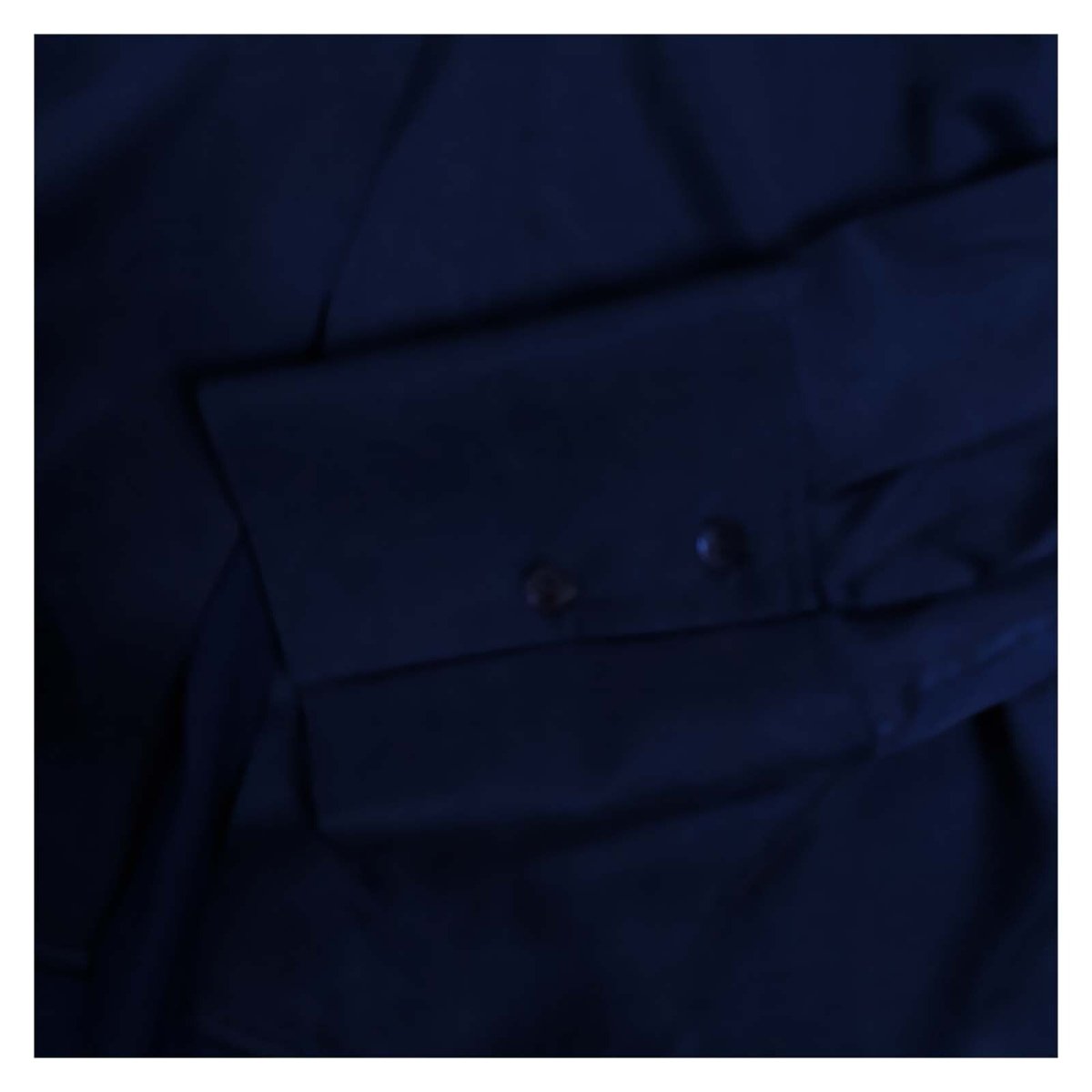 Massimo Dutti Navy Puff Sleeve Stretch Shirt – Size L – product photo 2 | RewearableUK