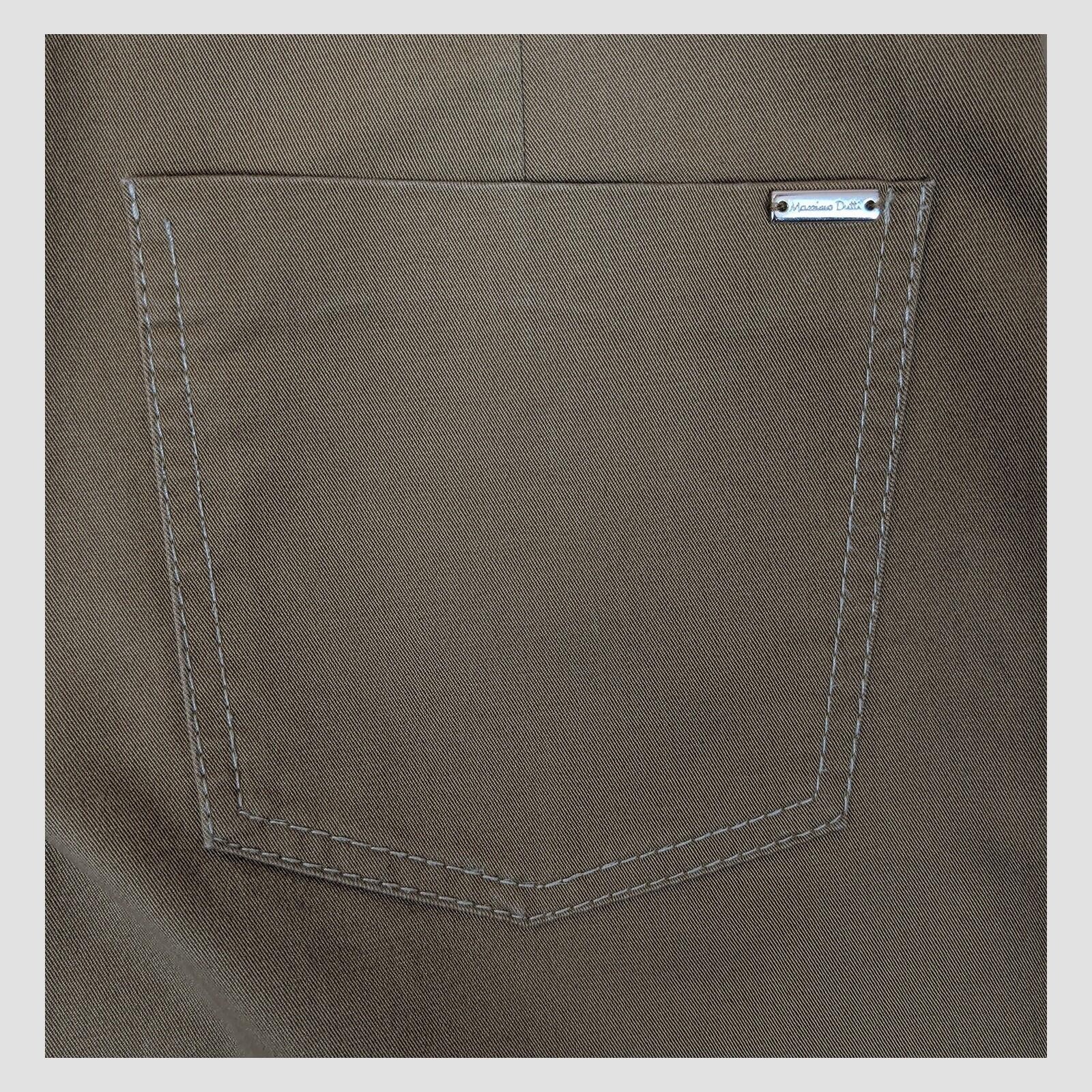 massimo dutti womens wide leg contrast stitch trousers tan brown size eur 34 by Massimo Dutti – trousers | RewearableUK