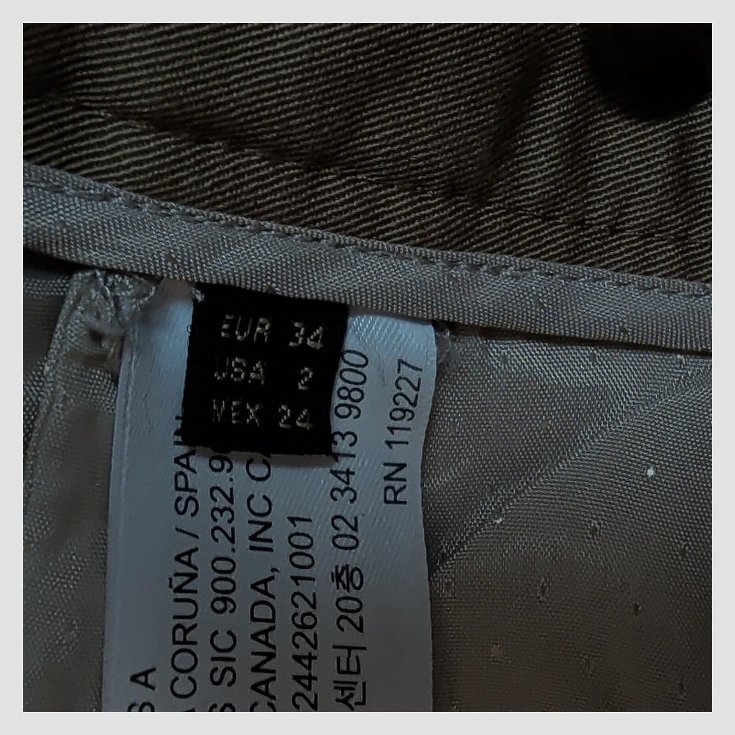 massimo dutti womens wide leg contrast stitch trousers tan brown size eur 34 by Massimo Dutti – trousers | RewearableUK