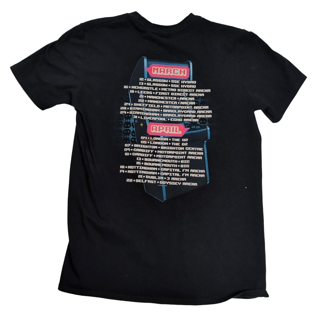 McBusted Most Excellent Adventure Tour 2015 T-Shirt M Black McFly Busted – product photo 2 | RewearableUK