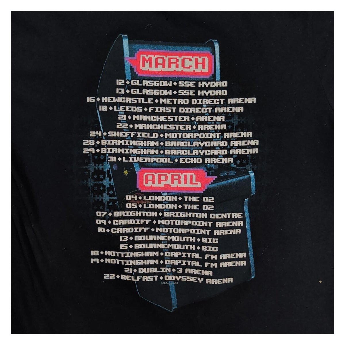 McBusted Most Excellent Adventure Tour 2015 T-Shirt M Black McFly Busted – product photo 4 | RewearableUK