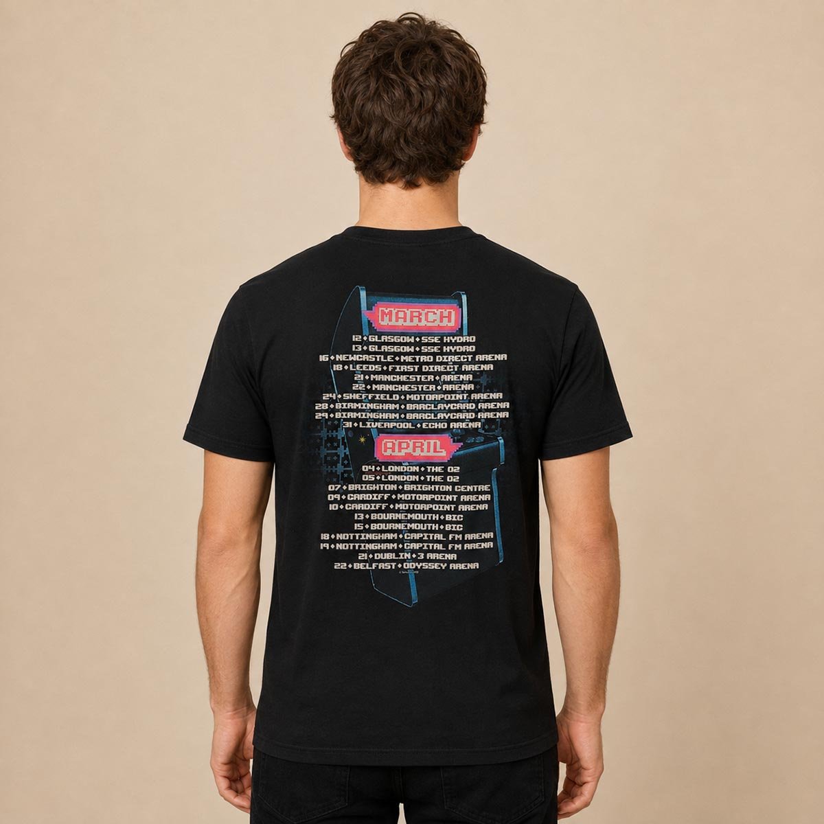 McBusted Most Excellent Adventure Tour 2015 T-Shirt M Black – product photo 2 | RewearableUK