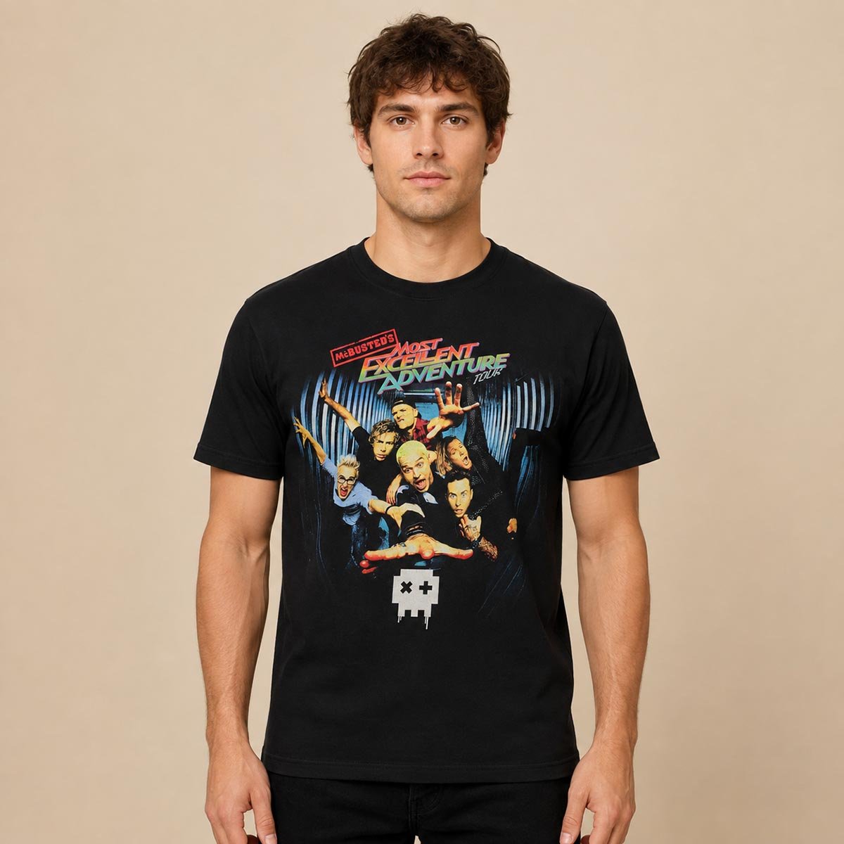 McBusted Most Excellent Adventure Tour 2015 T-Shirt M Black – product photo 1 | RewearableUK