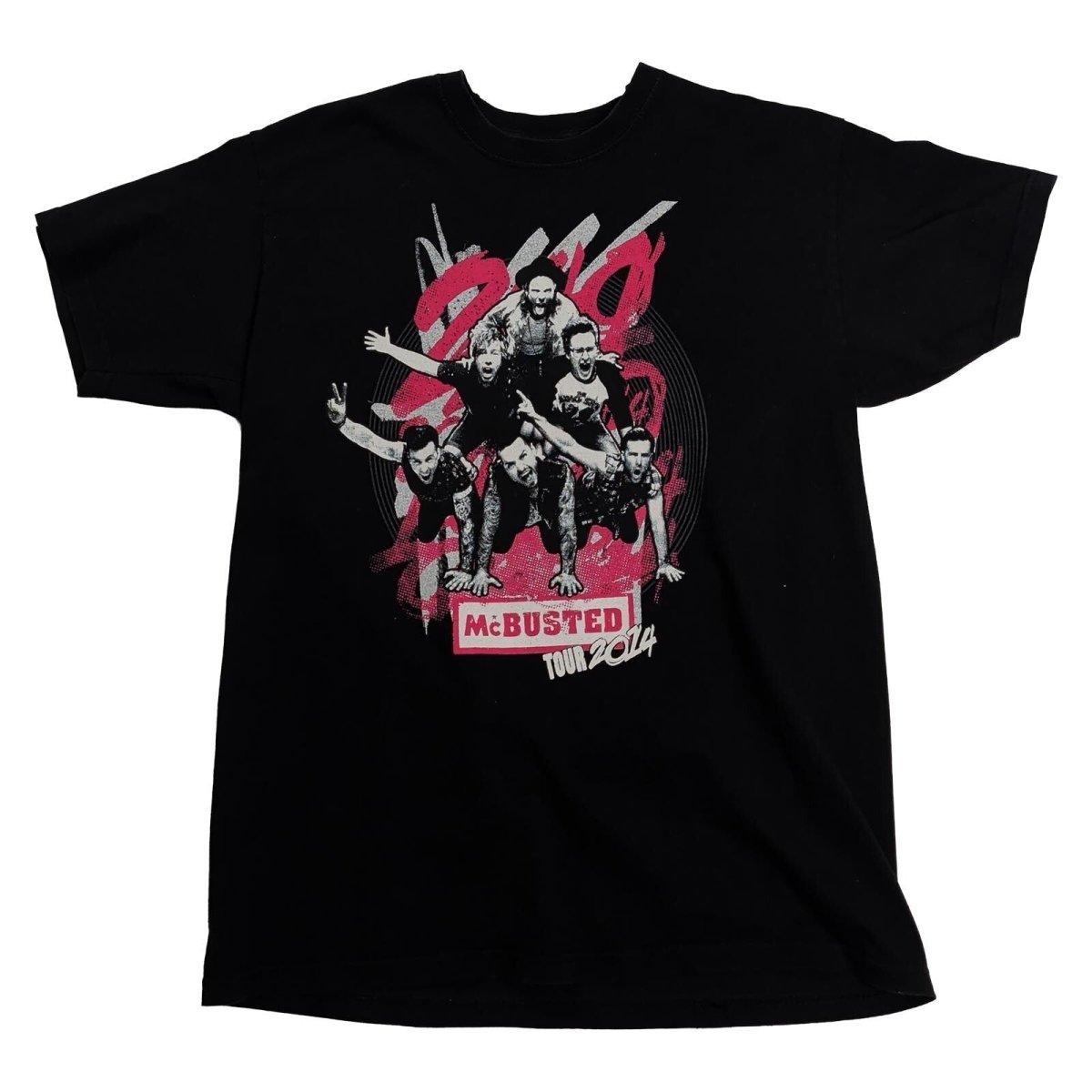 McBusted Tour 2014 Men's M Black Double-Sided Concert T-Shirt – product photo 1 | RewearableUK