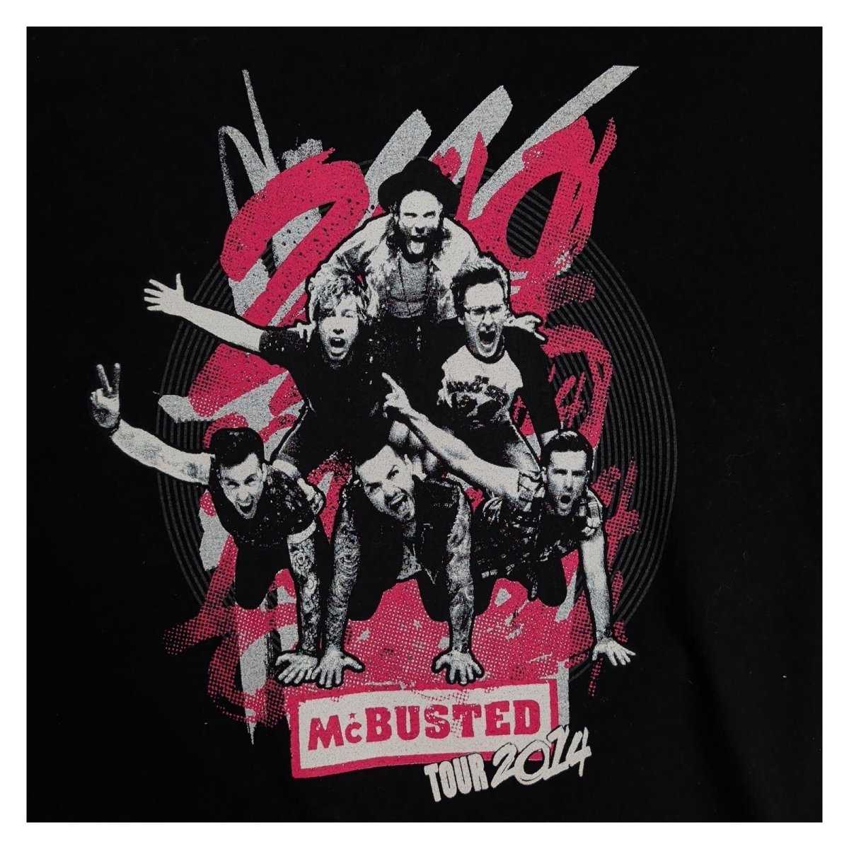 McBusted Tour 2014 Men's M Black Double-Sided Concert T-Shirt – product photo 3 | RewearableUK