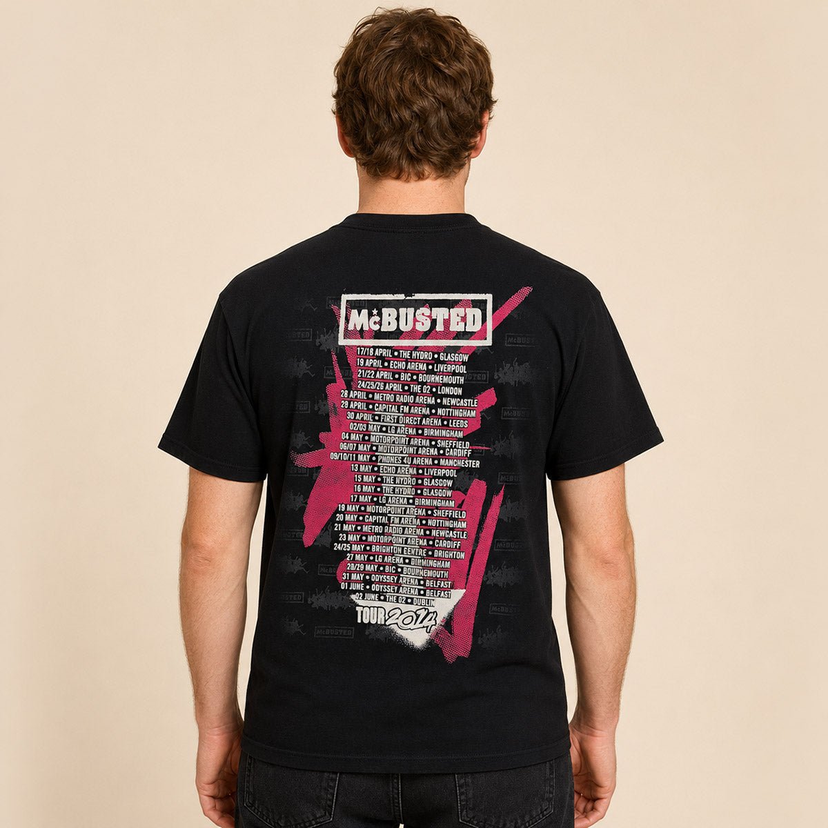 McBusted Tour 2014 T-Shirt M Black – product photo 2 | RewearableUK