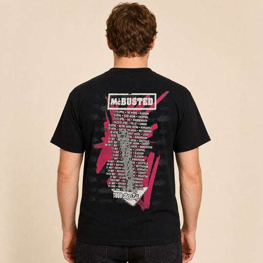 McBusted Tour 2014 T-Shirt M Black – product photo 2 | RewearableUK