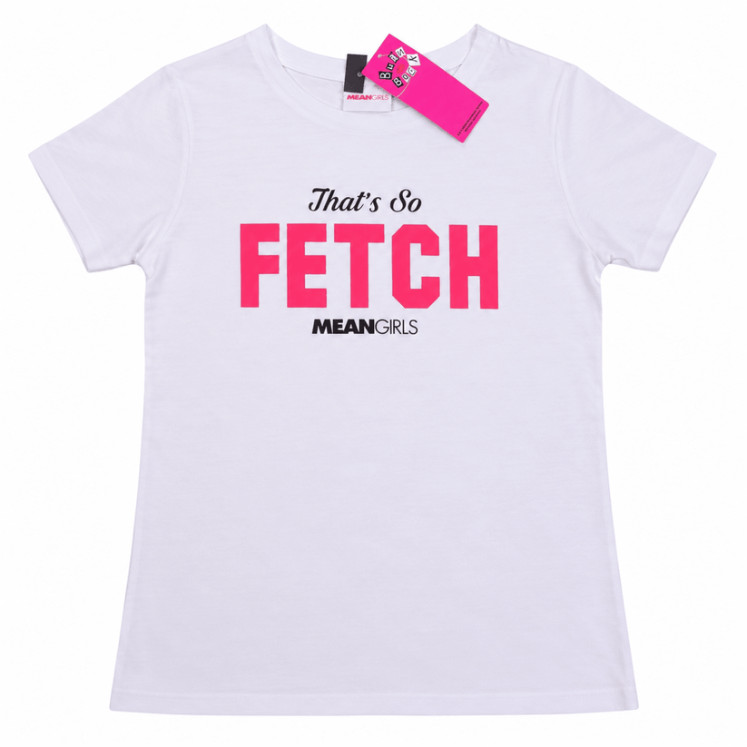 Mean Girls Burn Book That's So Fetch Womens White Graphic T-Shirt UK 14 BNWT – T-Shirt product photo 1 | RewearableUK