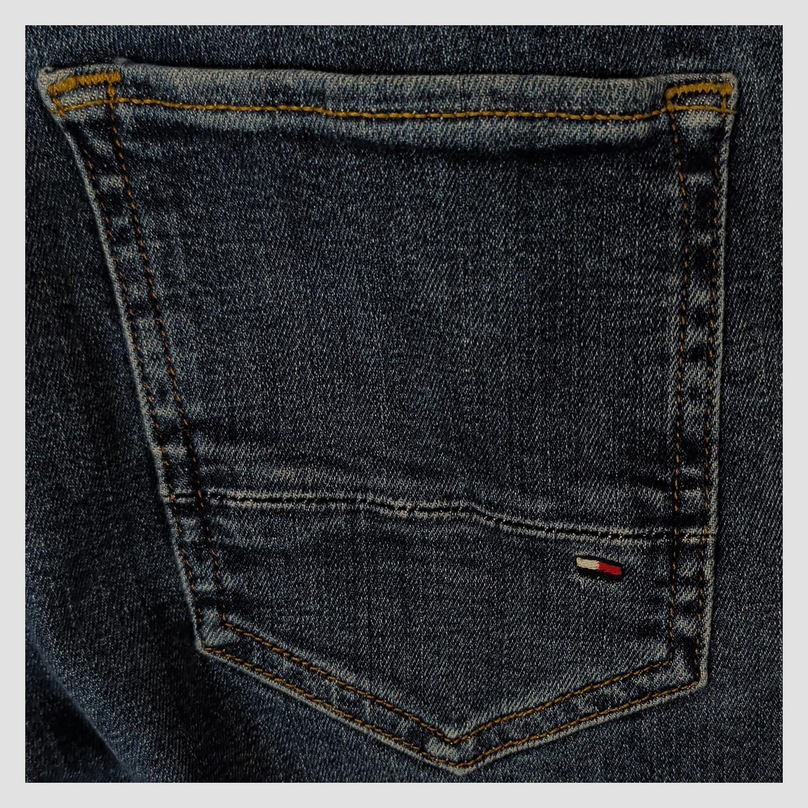mens tommy hilfiger bleecker slim fit dark blue stretch denim jeans w30 l32 by Tommy Hilfiger – JEANS | RewearableUK
