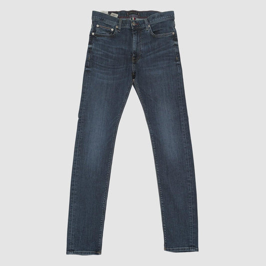 mens tommy hilfiger bleecker slim fit dark blue stretch denim jeans w30 l32 by Tommy Hilfiger – JEANS | RewearableUK