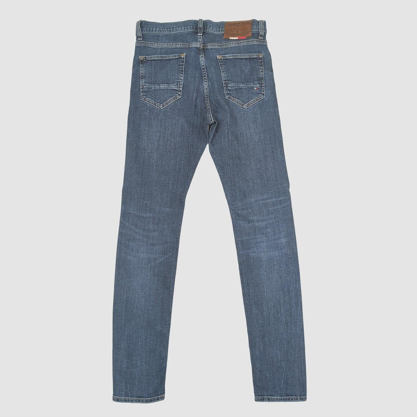 mens tommy hilfiger bleecker slim fit dark blue stretch denim jeans w30 l32 by Tommy Hilfiger – JEANS | RewearableUK