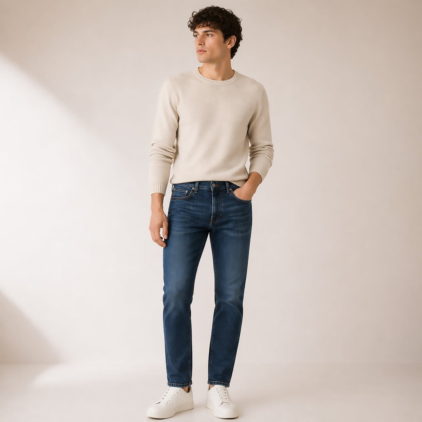 mens tommy hilfiger bleecker slim fit dark blue stretch denim jeans w30 l32 by Tommy Hilfiger – JEANS | RewearableUK